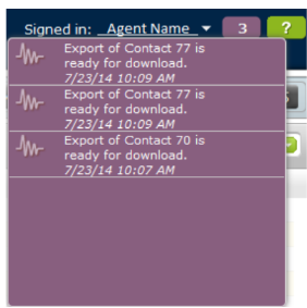 Listing of alerts